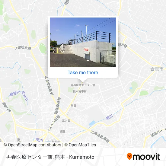 再春医療センター前 map