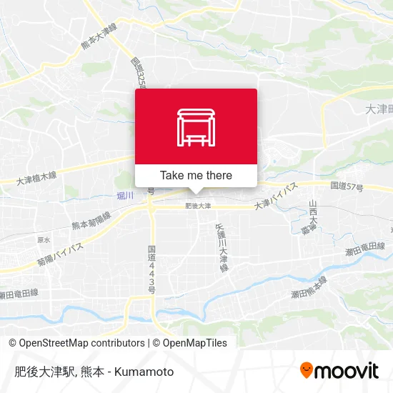 肥後大津駅 map