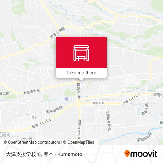 大津支援学校前 map