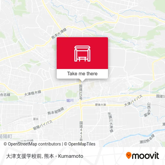 大津支援学校前 map