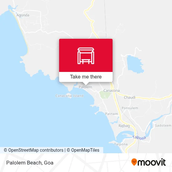Palolem Beach map