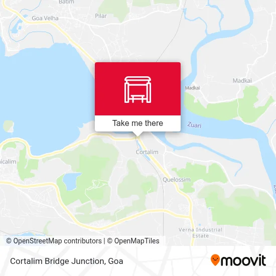 Cortalim Bridge Junction map