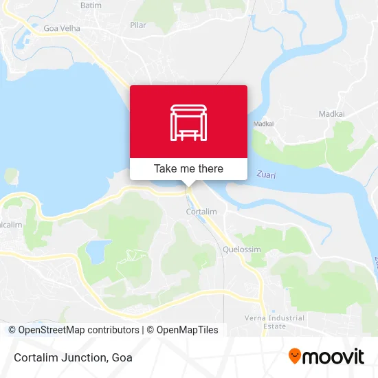 Cortalim Junction map