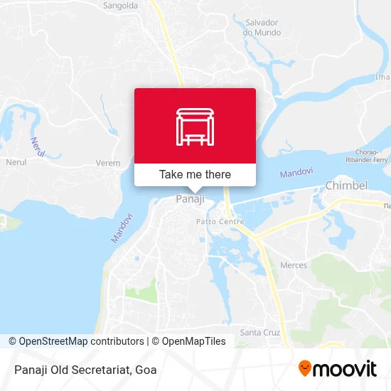 Panaji Old Secretariat map
