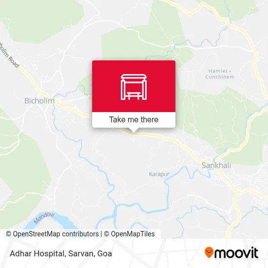 Adhar Hospital, Sarvan map