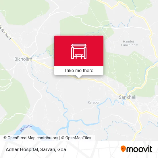 Adhar Hospital, Sarvan map