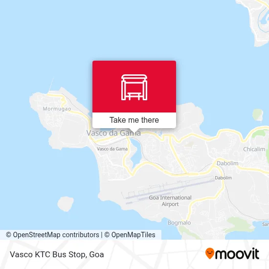 Vasco Ktc Bus Stop map