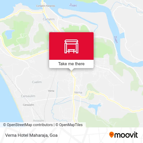 Verna Hotel Maharaja map