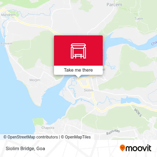 Siolim Bridge map