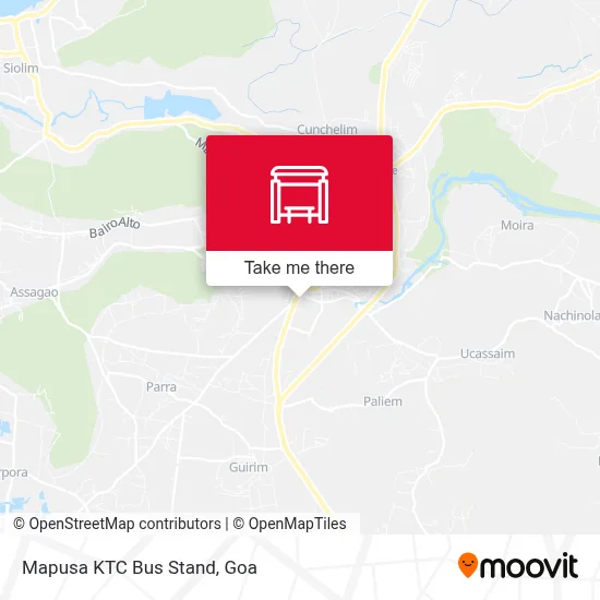 Mapusa  Ktc Bus Stand map