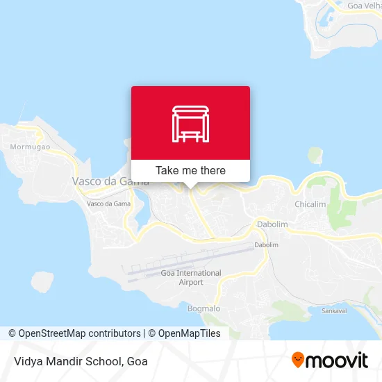 Vidya Mandir School map