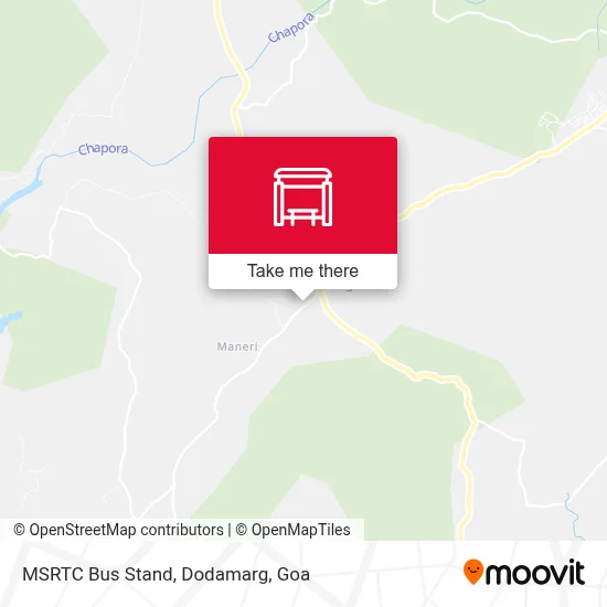 Msrtc Bus Stand, Dodamarg map