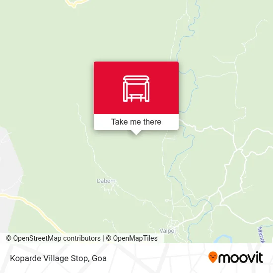 Koparde Village Stop map