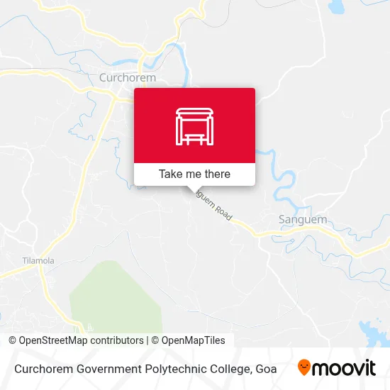 Curchorem Govt. Polytechnic. College map