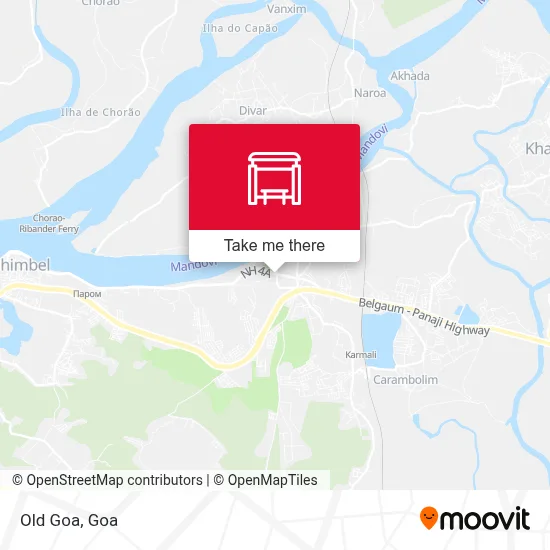 Old Goa map