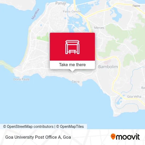 Goa University Post Office A map