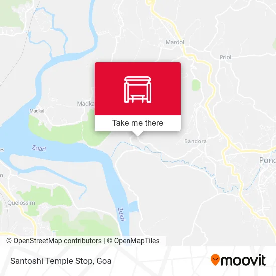 Santoshi Temple Stop map