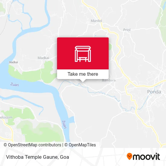 Vithoba Temple Gaune map