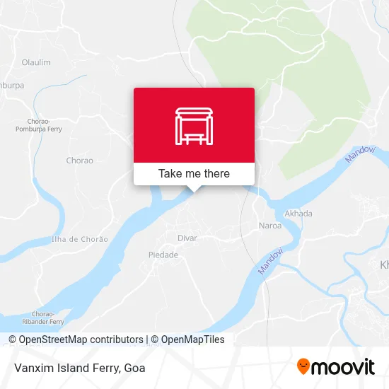 Vanxim Island Ferry map
