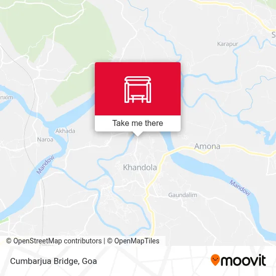 Cumbarjua Bridge map