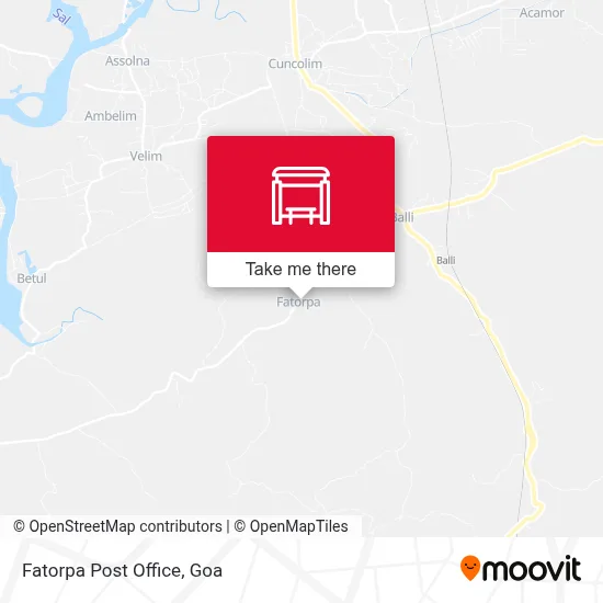Fatorpa Post Office map