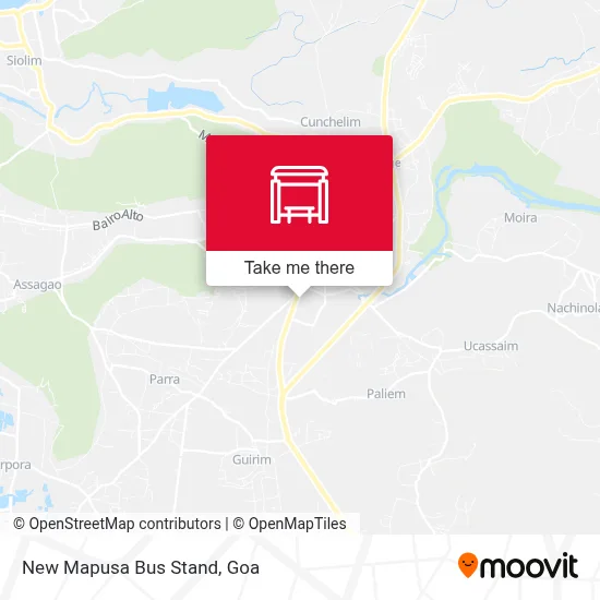 New Mapusa Bus Stand map