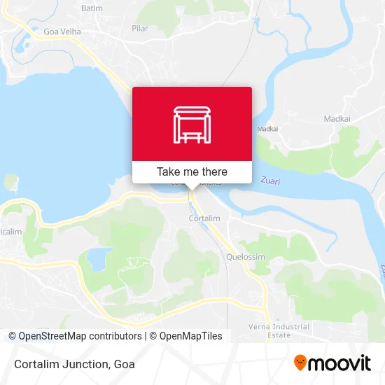 Cortalim Junction map