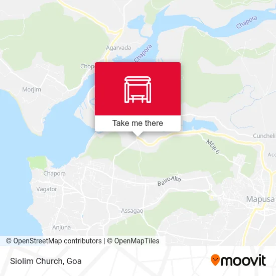 Siolim Church map