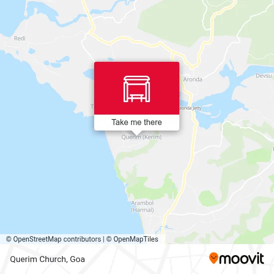 Querim Church map