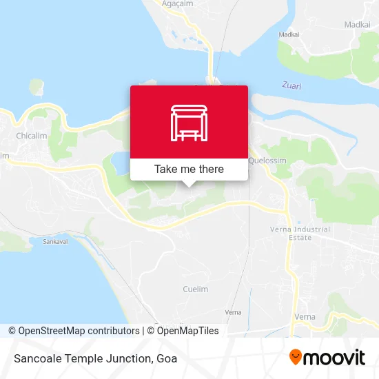 Sancoale Temple Junction map