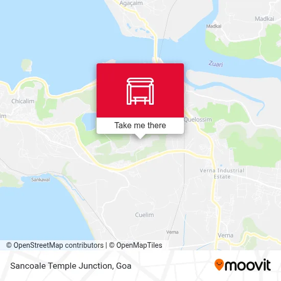 Sancoale Temple Junction map