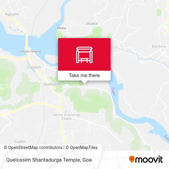Quelossim Shantadurga Temple map