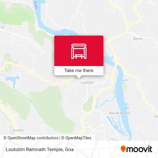 Loutolim Ramnath Temple map