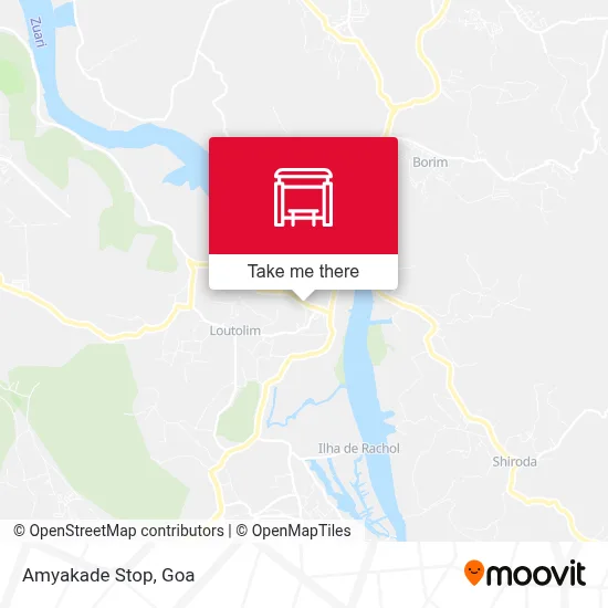 Amyakade Stop map