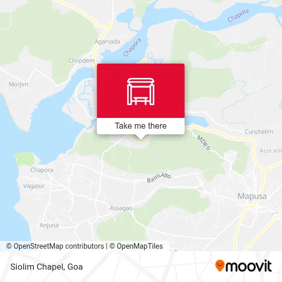 Siolim Chapel map