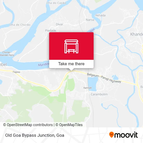 Old Goa Bypass Junction map