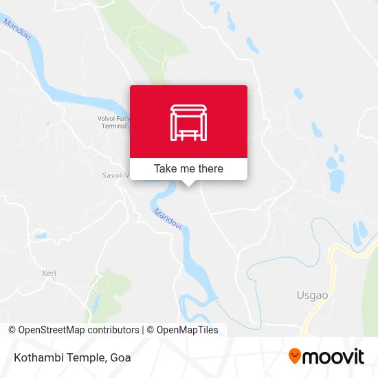 Kothambi Temple map