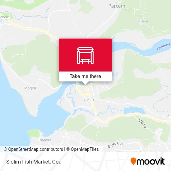 Siolim Fish Market map