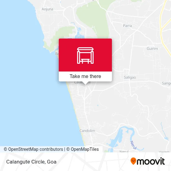 Calangute Circle map