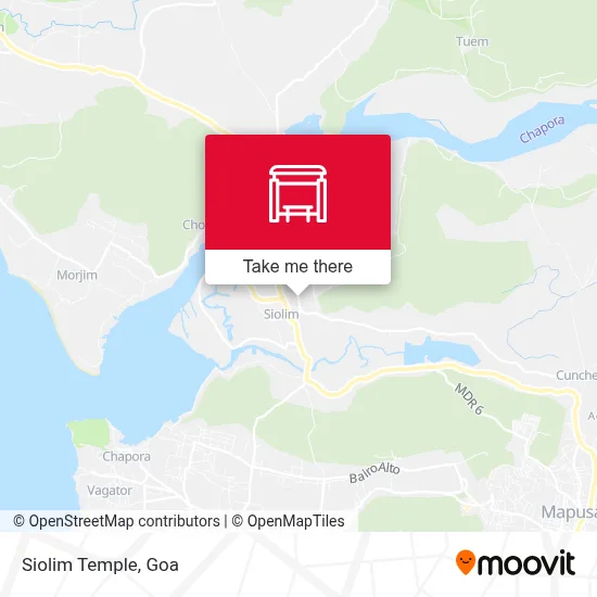 Siolim Temple map