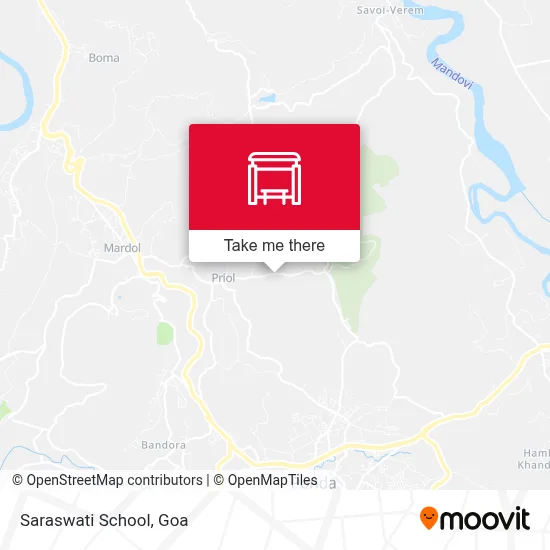 Saraswati School map