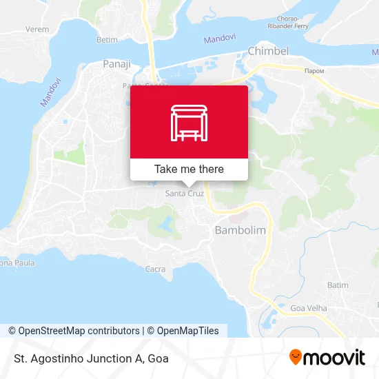 St. Agostinho Junction A map