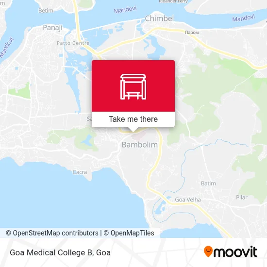 Goa Medical College B map