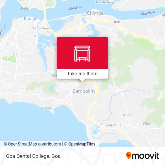 Goa Dental College map
