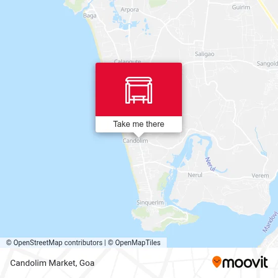 Candolim Market map