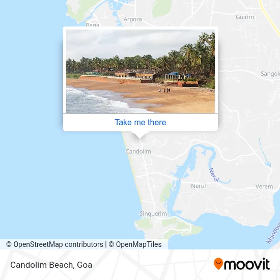 Candolim Beach map