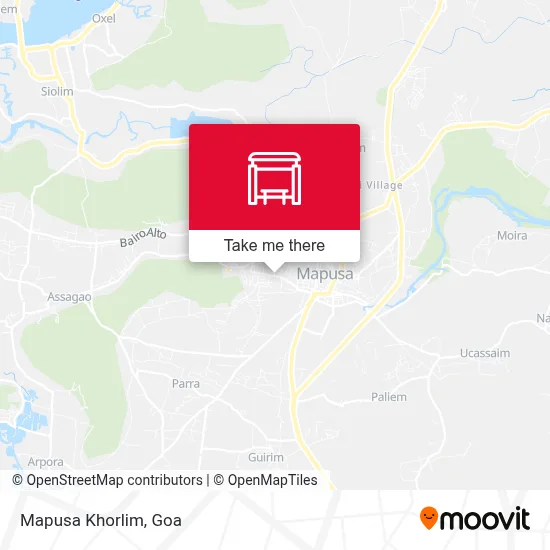 Mapusa Khorlim map