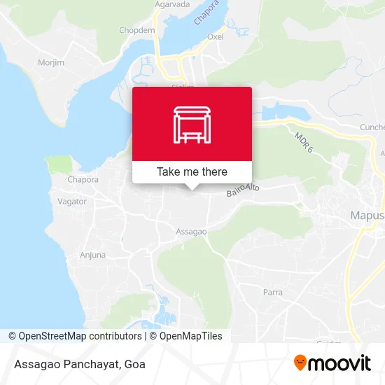 Assagao Panchayat map