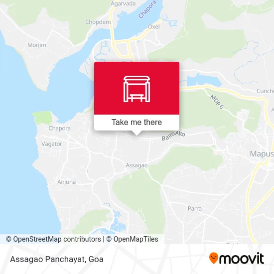 Assagao Panchayat map