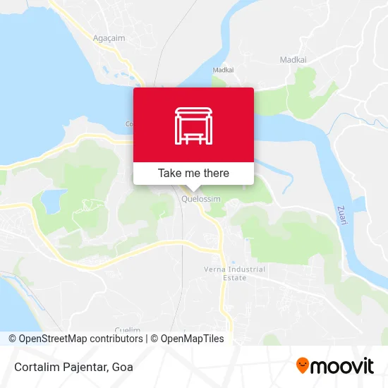 Cortalim Pajentar map